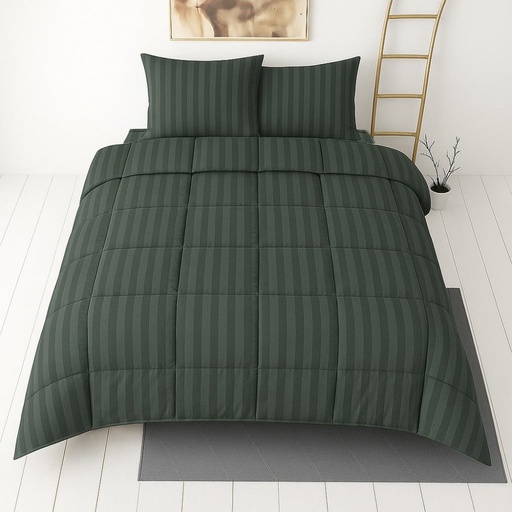 Grey Stripe - Single Razai Set