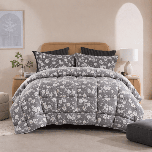 White Tulip- Premium Summer 6pcs Comforter Set
