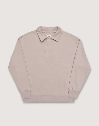 Boy's Polo Sweat Shirt - Off White