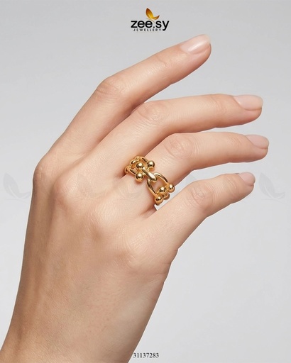 Ethereal Golden Bud Sculpted Ring