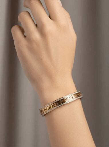 Juniper Geometric Greek Key Bracelet