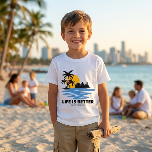 Life is Better with Summer White T-Shirt