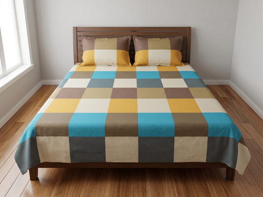 Classic Check Printed Bedsheet Set