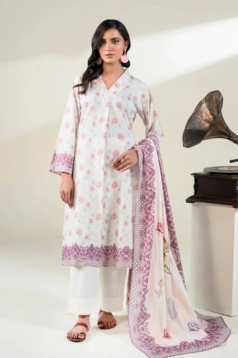 3PC Unstitched Printed Lawn Suit | KLA-3757