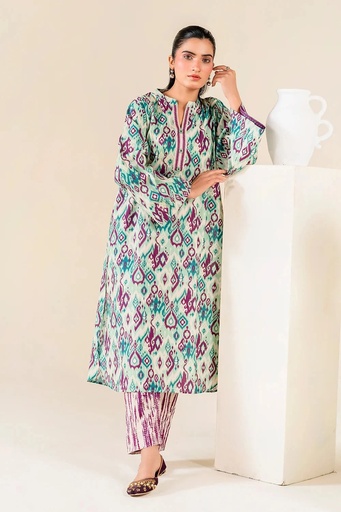 2PC Unstitched Printed Lawn Shirt and Trouser I KST-3841