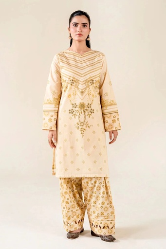 2PC Unstitched Printed Lawn Shirt and Trouser I KST-3843