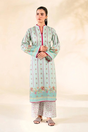 2PC Stitched Printed Lawn Shirt & Trouser | RTW-KST-3852