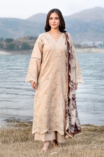 3PC Embroidered Unstitched Lawn Suit | KCE-3794