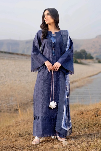 3PC Embroidered Unstitched Lawn Suit | KSE-3810