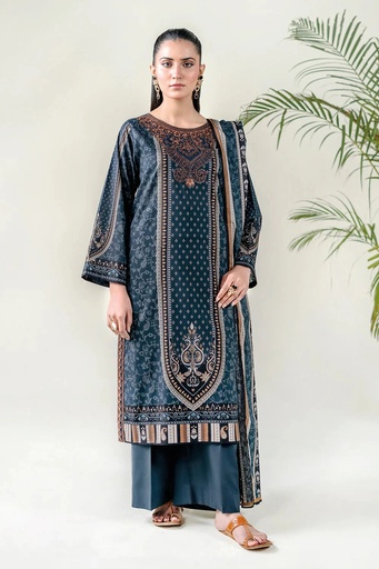 3PC Stitched Embroidered Lawn Suit | KL-RTW-3773