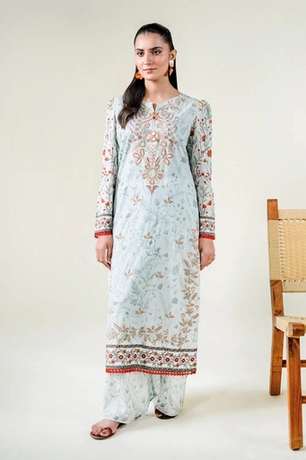 2PC Stitched Printed Lawn Shirt & Trouser | RTW-KST-3862