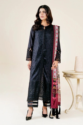 3PC Embroidered Unstitched Lawn Suit | KSE-3800