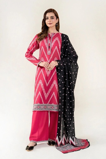3PC Unstitched Printed Lawn Suit | KLA-3751