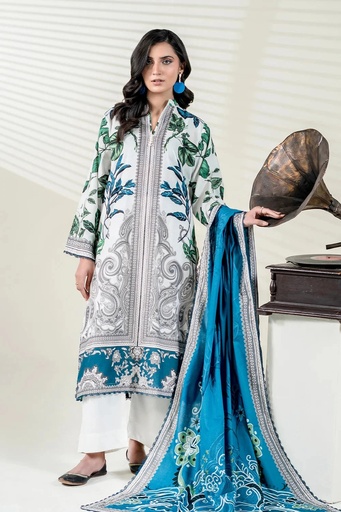 3PC Unstitched Printed Lawn Suit | KLA-3762