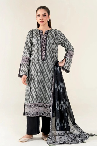 3PC Unstitched Printed Lawn Suit | KLA-3949