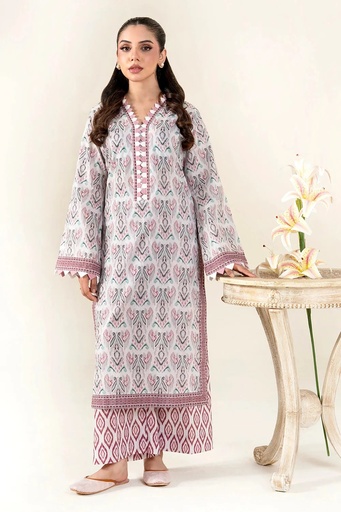 2PC Unstitched Printed Lawn Shirt and Trouser KST-4065