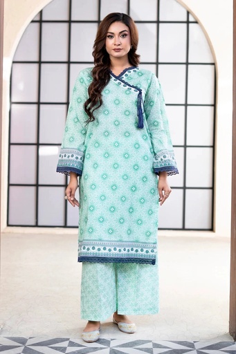 2PC Unstitched Printed Lawn Shirt and Trouser KST-4067