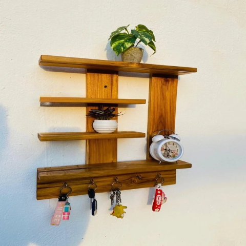 Multi Purpose Wooden Key Hnager